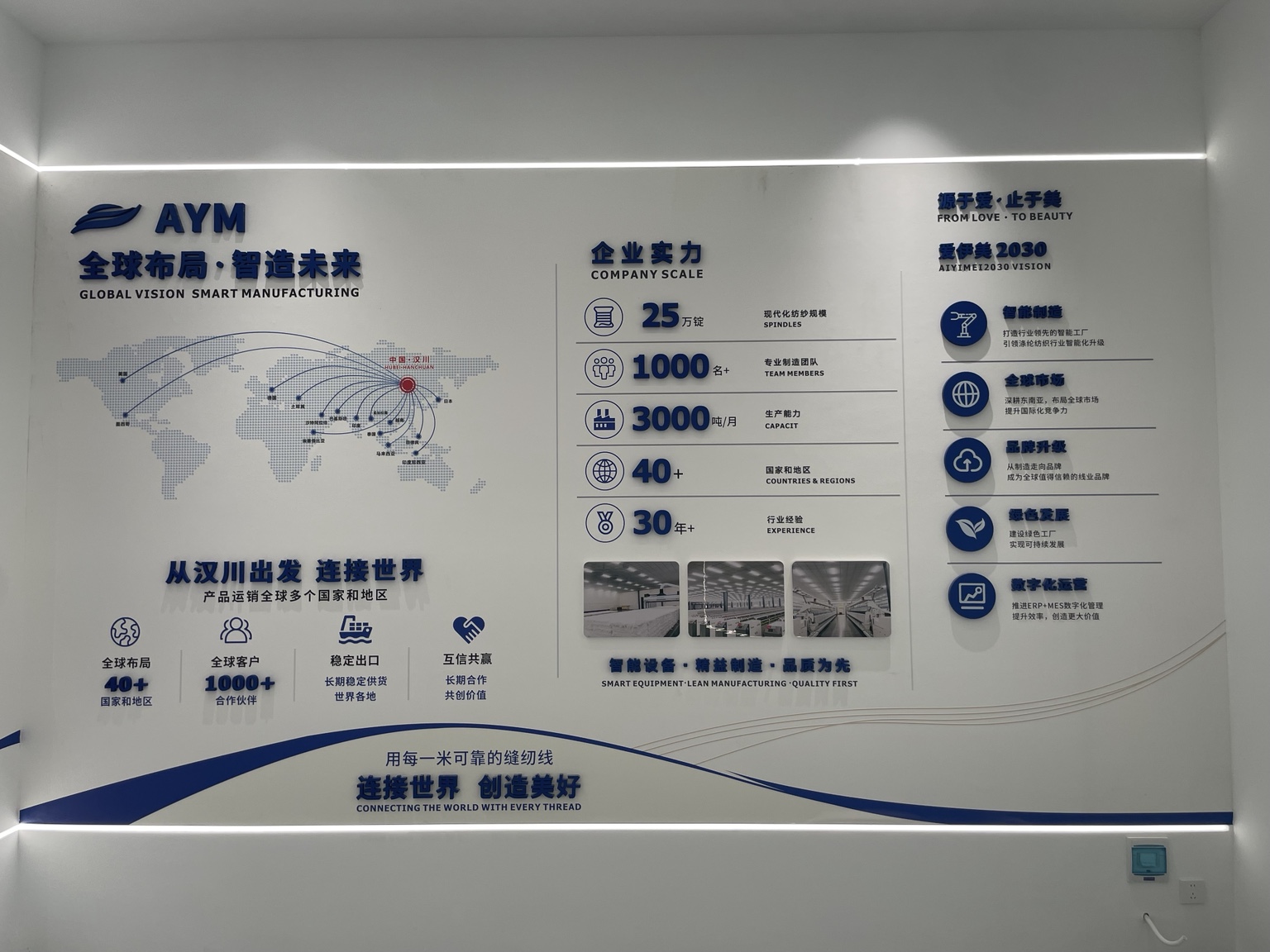 爱伊美全球布局、企业规模与2030愿景